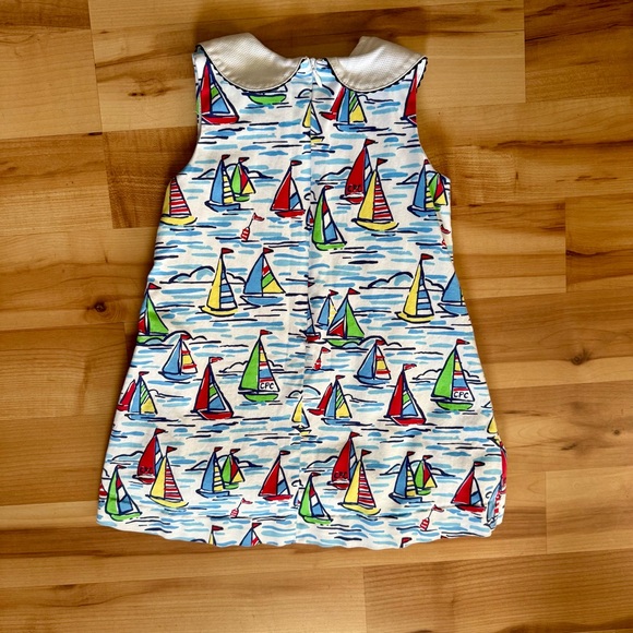 Classic Prep Sailboat Print Dress - Picture 2 of 3